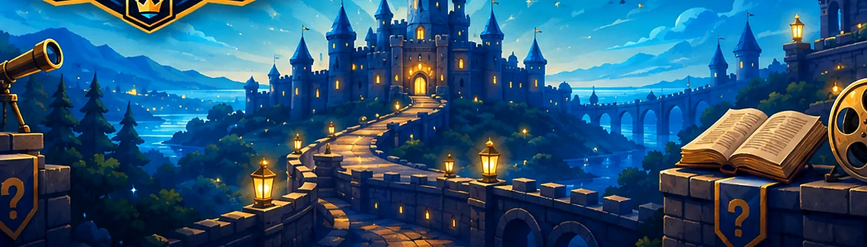 Illustrated view of Trivia Castle